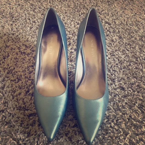 Nine West Shoes - Nine West Belshe Espadrilles LT Blue Metallic